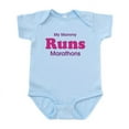thumbnail image 1 of CafePress - My Mommy Runs Marathons Infant Bodysuit - Baby Light Bodysuit, Size Newborn - 24 Months, 1 of 4
