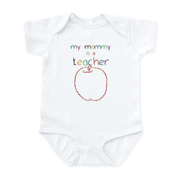 CafePress - My Mommy Teacher Infant Bodysuit - Baby Light Bodysuit, Size Newborn - 24 Months