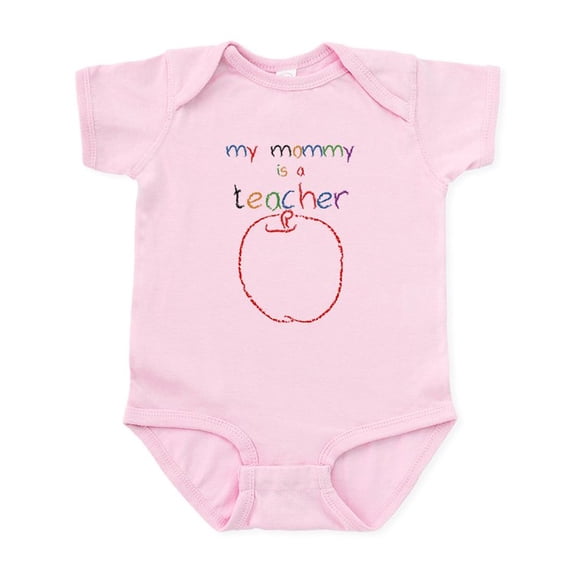 CafePress - My Mommy Teacher Infant Bodysuit - Baby Light Bodysuit, Size Newborn - 24 Months