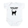 thumbnail image 1 of CafePress - My Mommy Thinks Im Purrfect Body Suit - Baby Light Bodysuit, Size Newborn - 24 Months, 1 of 4