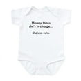 thumbnail image 1 of CafePress - My Mommy Thinks Shes In Charge Body Suit - Baby Light Bodysuit, Size Newborn - 24 Months, 1 of 4