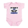 thumbnail image 1 of CafePress - My Name Is Gus And I Live With My Parents Infant B - Baby Light Bodysuit, Size Newborn - 24 Months, 1 of 4