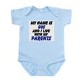 thumbnail image 1 of CafePress - My Name Is Gus And I Live With My Parents Infant B - Baby Light Bodysuit, Size Newborn - 24 Months, 1 of 4