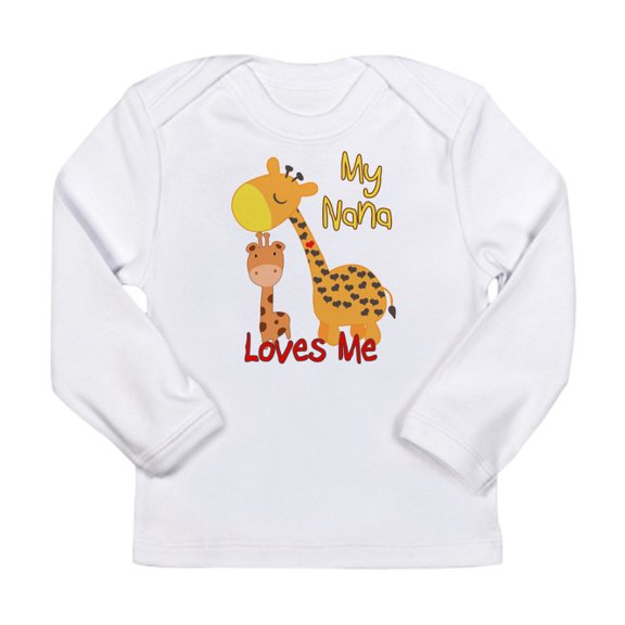 CafePress - My Nana Loves Me Giraff Long Sleeve Infant T Shirt - Long Sleeve Infant T-Shirt