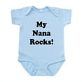 thumbnail image 1 of CafePress - My Nana Rocks Infant Bodysuit - Baby Light Bodysuit, Size Newborn - 24 Months, 1 of 4