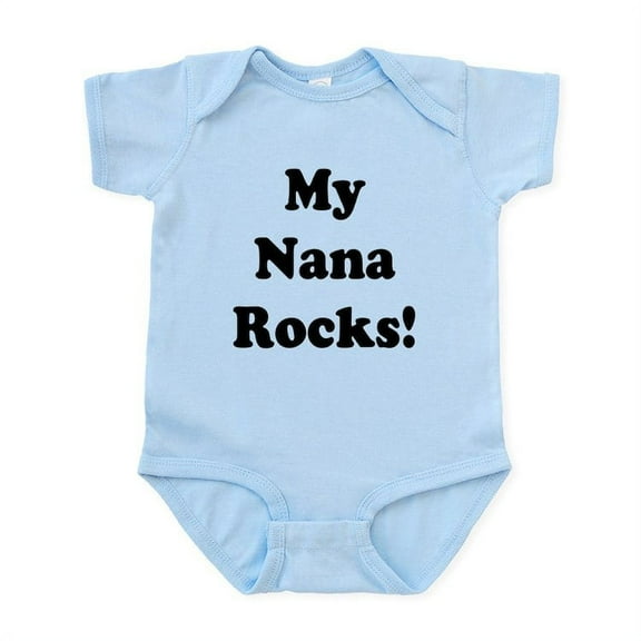 CafePress - My Nana Rocks Infant Bodysuit - Baby Light Bodysuit, Size Newborn - 24 Months
