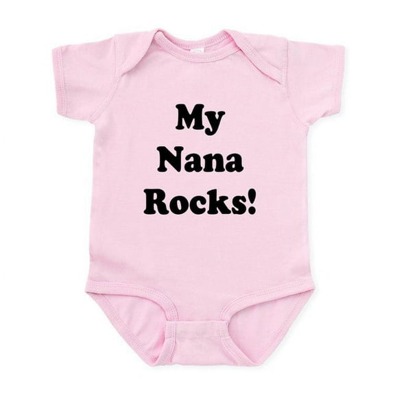 CafePress - My Nana Rocks Infant Bodysuit - Baby Light Bodysuit, Size Newborn - 24 Months
