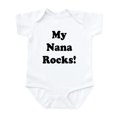 thumbnail image 1 of CafePress - My Nana Rocks Infant Bodysuit - Baby Light Bodysuit, Size Newborn - 24 Months, 1 of 4