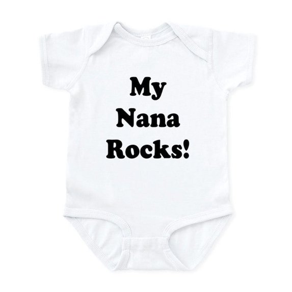 CafePress - My Nana Rocks Infant Bodysuit - Baby Light Bodysuit, Size Newborn - 24 Months