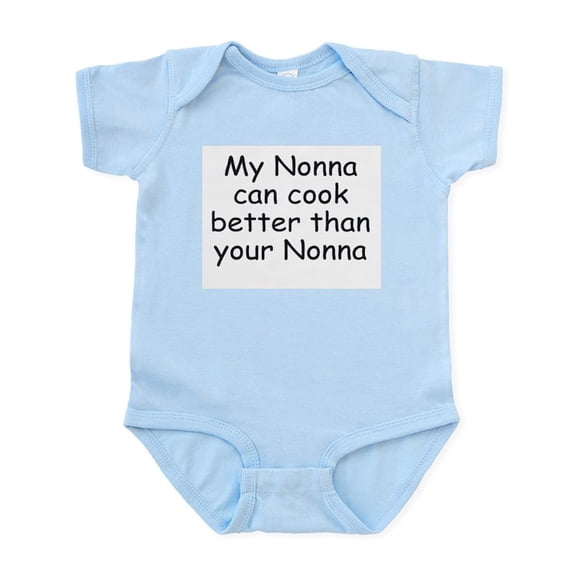 CafePress - My Nonna Can Cook Better Infant Bodysuit - Baby Light Bodysuit, Size Newborn - 24 Months