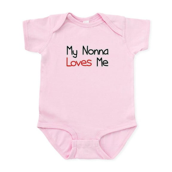 CafePress - My Nonna Loves Me Infant Bodysuit - Baby Light Bodysuit, Size Newborn - 24 Months