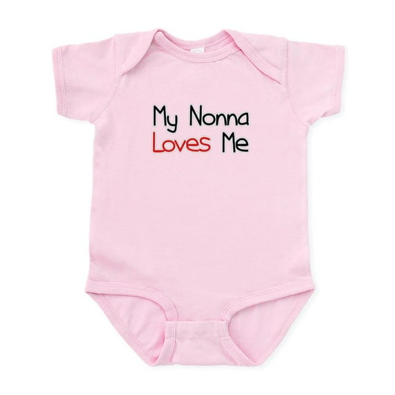 CafePress - My Nonna Loves Me Infant Bodysuit - Baby Light Bodysuit, Size Newborn - 24 Months