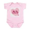 thumbnail image 1 of CafePress - My Pa Loves Me Infant Creeper - Baby Light Bodysuit, Size Newborn - 24 Months, 1 of 4
