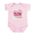 thumbnail image 1 of CafePress - My Papa Loves Me Infant Creeper - Baby Light Bodysuit, Size Newborn - 24 Months, 1 of 4