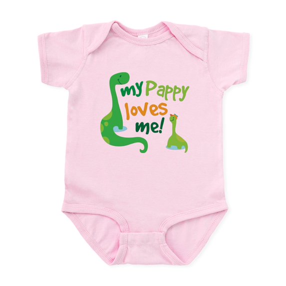 CafePress - My Pappy Loves Me Infant Bodysuit - Baby Light Bodysuit, Size Newborn - 24 Months