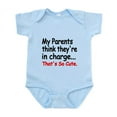 thumbnail image 1 of CafePress - My Parents Think Theyre In Charge Body Suit - Baby Light Bodysuit, Size Newborn - 24 Months, 1 of 4