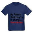 thumbnail image 1 of CafePress - My Parents Think Theyre In Charge T Shirt - Dark T-Shirt Kids XS-XL, 1 of 4