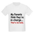 thumbnail image 1 of CafePress - My Parents Think Theyre In Charge T Shirt - Light T-Shirt Kids XS-XL, 1 of 4