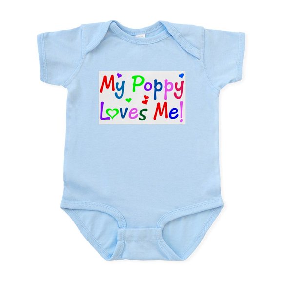 CafePress - My Poppy Loves Me (Des. #1) Infant Bodysuit - Baby Light Bodysuit, Size Newborn - 24 Months