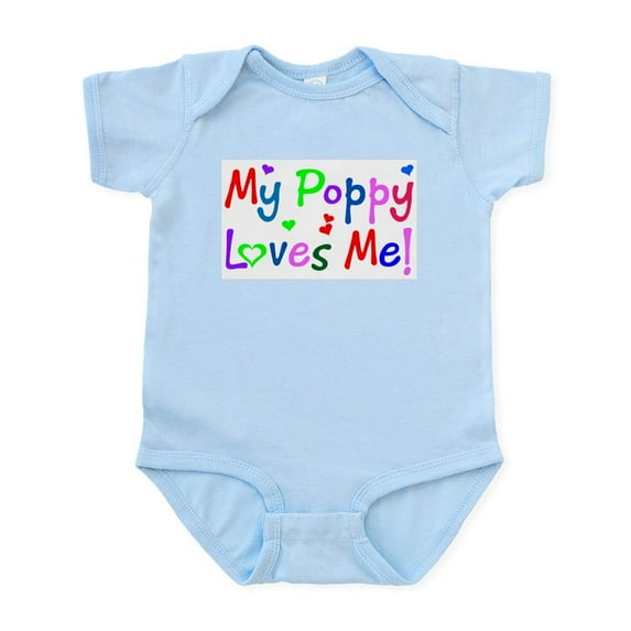 CafePress - My Poppy Loves Me (Des. #1) Infant Bodysuit - Baby Light Bodysuit, Size Newborn - 24 Months