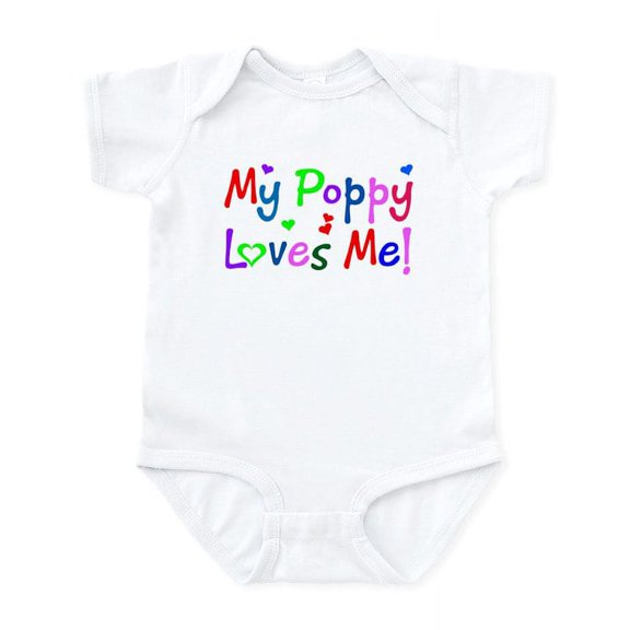 CafePress - My Poppy Loves Me (Des. #1) Infant Bodysuit - Baby Light Bodysuit, Size Newborn - 24 Months