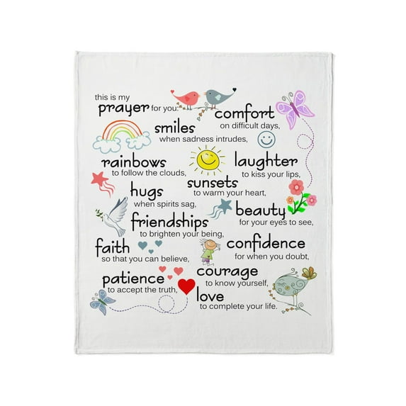 CafePress - My Prayer For You Throw Blanket - Soft Fleece Throw Blanket, 50"x60" for All Ages