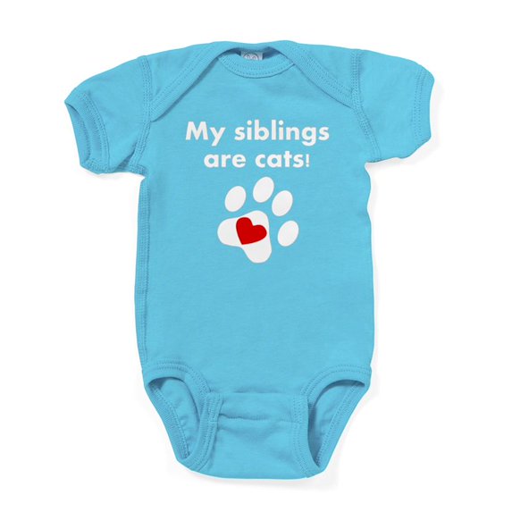 CafePress - My Siblings Are Cats - Cute Infant Bodysuit Baby Romper - Size Newborn - 24 Months