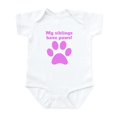 thumbnail image 1 of CafePress - My Siblings Have Paws Body Suit - Baby Light Bodysuit, Size Newborn - 24 Months, 1 of 4