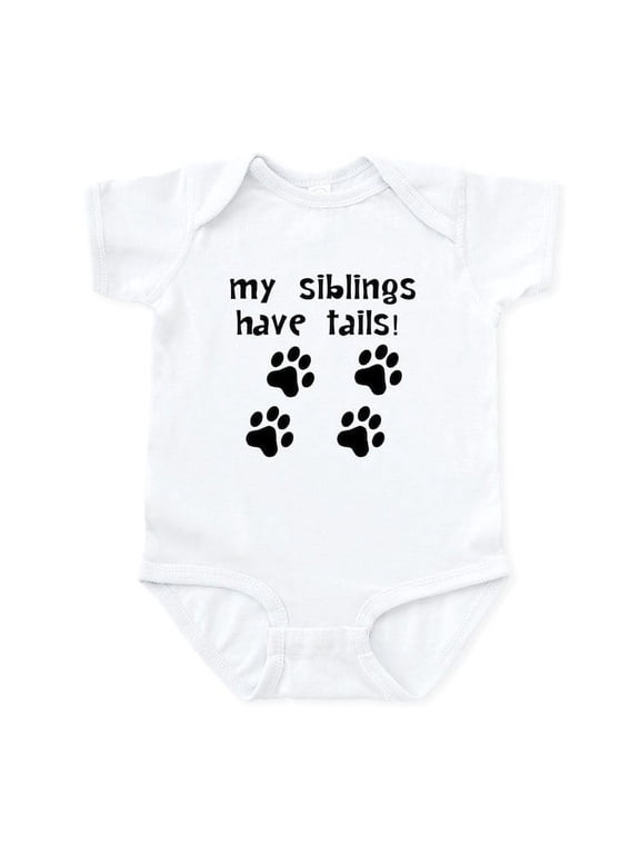 - My Siblings Have Tails Body Suit - Baby Light Bodysuit, Size Newborn - 24 Months