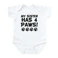 thumbnail image 1 of CafePress - My Sister Has 4 Paws Body Suit - Baby Light Bodysuit, Size Newborn - 24 Months, 1 of 4