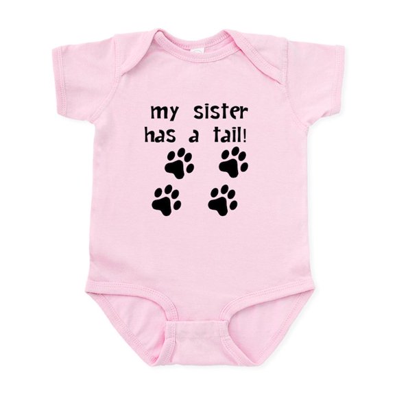 CafePress - My Sister Has A Tail Body Suit - Baby Light Bodysuit, Size Newborn - 24 Months