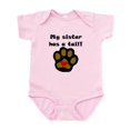 thumbnail image 1 of CafePress - My Sister Has A Tail Body Suit - Baby Light Bodysuit, Size Newborn - 24 Months, 1 of 4