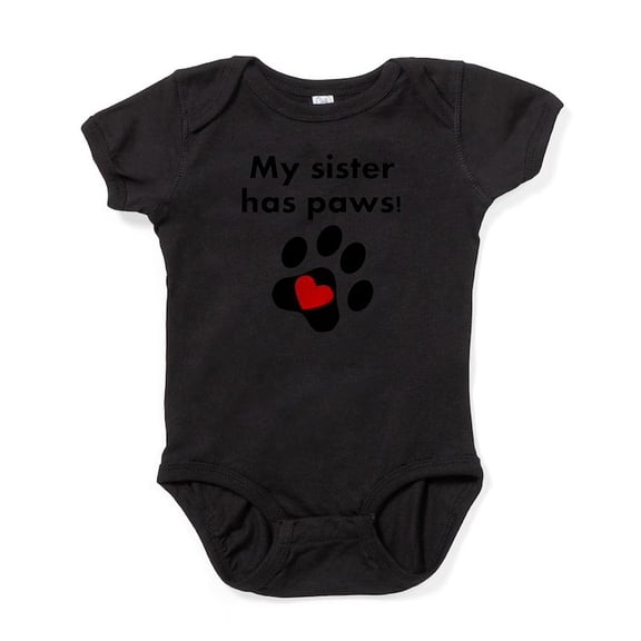 CafePress - My Sister Has Paws - Cute Infant Bodysuit Baby Romper - Size Newborn - 24 Months