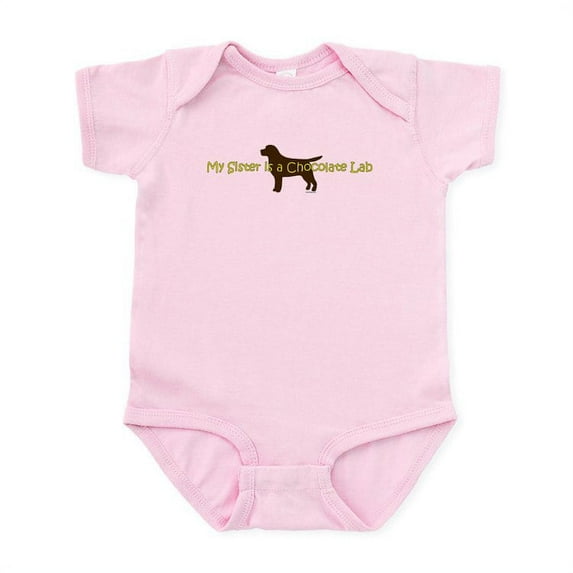 CafePress - My Sister Is A Chocolate Lab Infant Bodysuit - Baby Light Bodysuit, Size Newborn - 24 Months