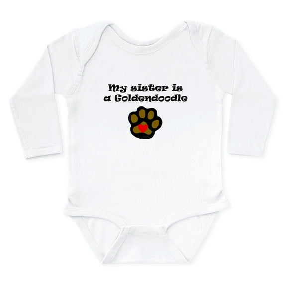 CafePress - My Sister Is A Goldendoodle Body Suit - Long Sleeve Cotton Baby Bodysuit