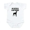 thumbnail image 1 of CafePress - My Sister Is A Greyhound Body Suit - Baby Light Bodysuit, Size Newborn - 24 Months, 1 of 4