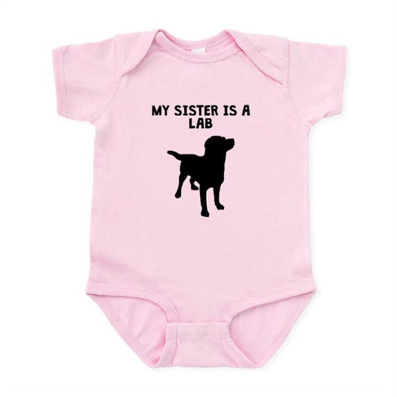 CafePress - My Sister Is A Lab Body Suit - Baby Light Bodysuit, Size Newborn - 24 Months