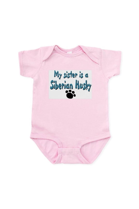 - My Sister Is A Siberian Husky Infant Bodysuit - Baby Light Bodysuit, Size Newborn - 24 Months