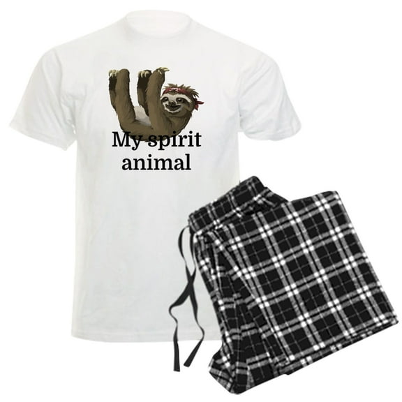 CafePress - My Spirit Animal Men's Light Pajamas - Men's Light Loose Fit Cotton Pajama Set