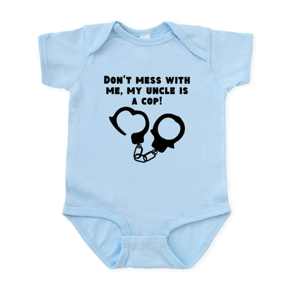 CafePress - My Uncle Is A Cop Body Suit - Baby Light Bodysuit, Size Newborn - 24 Months