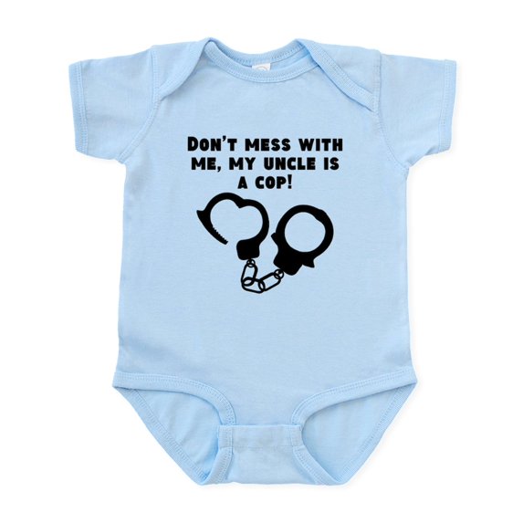 CafePress - My Uncle Is A Cop Body Suit - Baby Light Bodysuit, Size Newborn - 24 Months