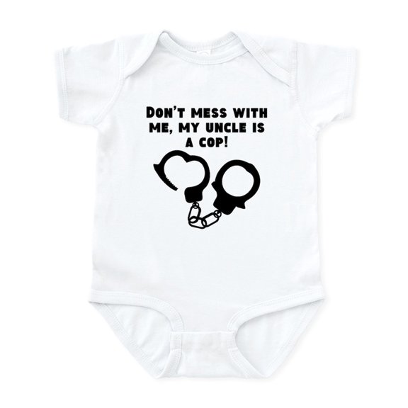 CafePress - My Uncle Is A Cop Body Suit - Baby Light Bodysuit, Size Newborn - 24 Months