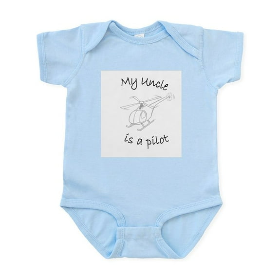 CafePress - My Uncle Is A Pilot Helicopter Infant Bodysuit - Baby Light Bodysuit, Size Newborn - 24 Months