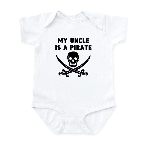 CafePress - My Uncle Is A Pirate Body Suit - Baby Light Bodysuit, Size Newborn - 24 Months
