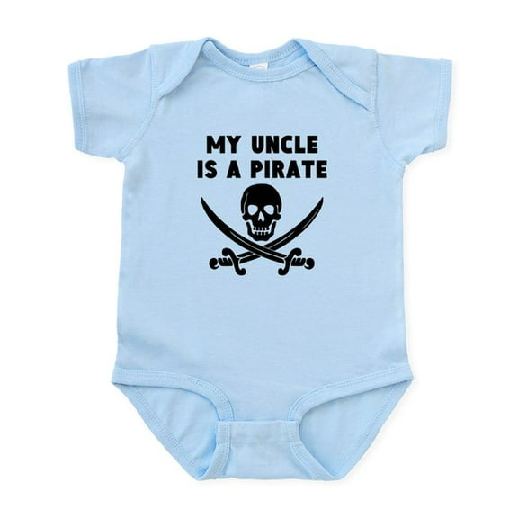 CafePress - My Uncle Is A Pirate Body Suit - Baby Light Bodysuit, Size Newborn - 24 Months