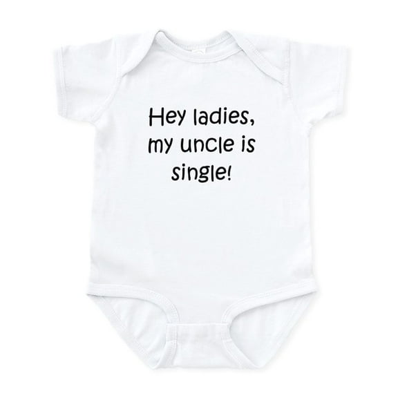CafePress - My Uncle Is Single Body Suit - Baby Light Bodysuit, Size Newborn - 24 Months