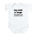 thumbnail image 1 of CafePress - My Uncle Is Single! Infant Bodysuit - Baby Light Bodysuit, Size Newborn - 24 Months, 1 of 4