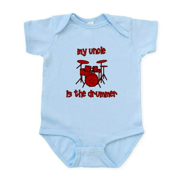 CafePress - My Uncle Is The Drummer Infant Bodysuit - Baby Light Bodysuit, Size Newborn - 24 Months
