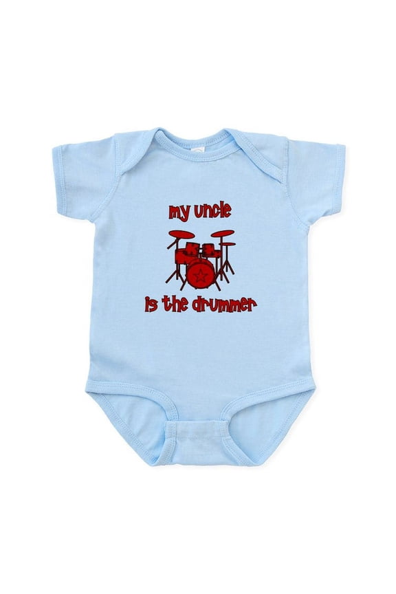 - My Uncle Is The Drummer Infant Bodysuit - Baby Light Bodysuit, Size Newborn - 24 Months