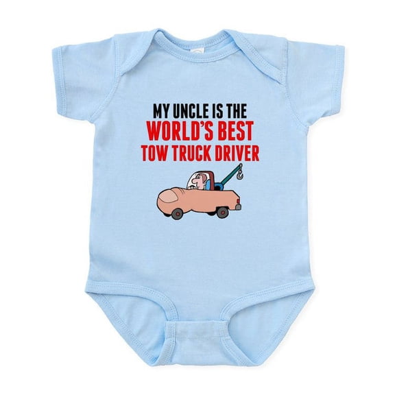 CafePress - My Uncle Is The Worlds Best Tow Truck Driver Body - Baby Light Bodysuit, Size Newborn - 24 Months